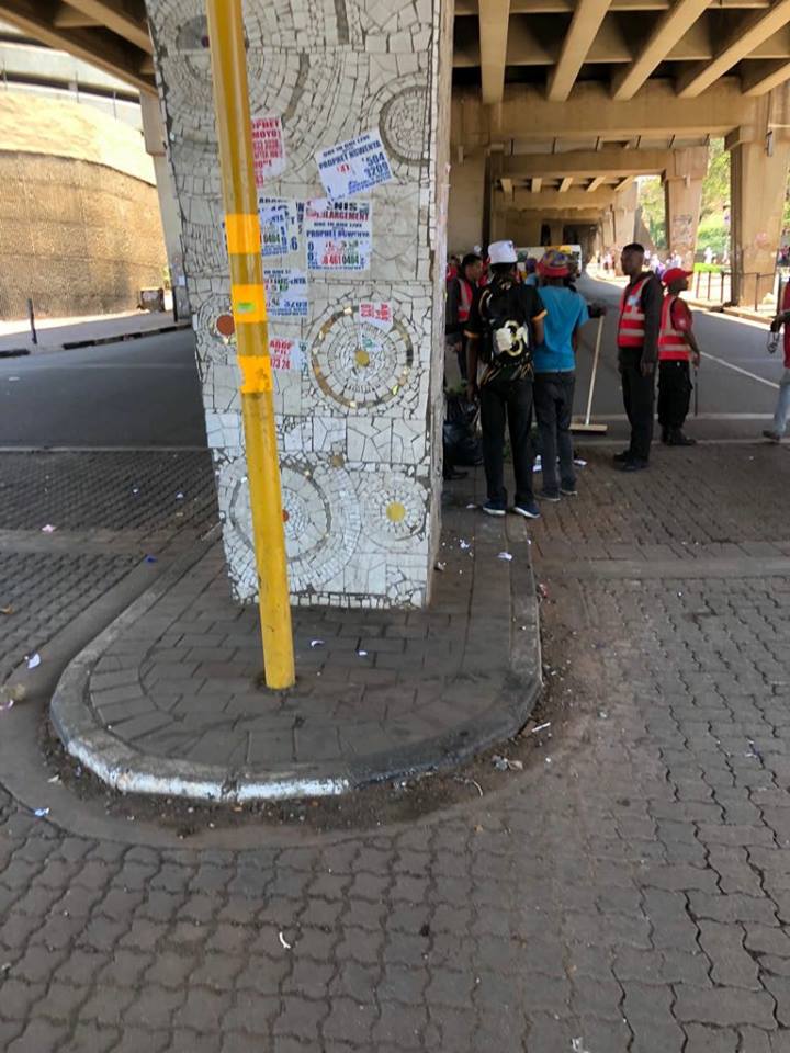 SECURITY COMPANIES CLEAN UP JHB CBD!