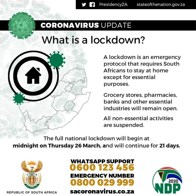 South Africa 21day lockdown rules you need to follow or face jail time