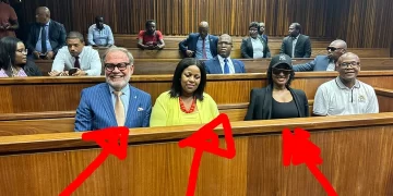 Look Who Was Spotted In Court Supporting Former President Zuma Yesterday. See Pictures & Names Here