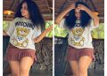 Check out recent pictures of Brown Mbombo that left people talking on social media.