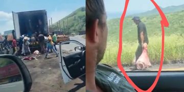Watch Video Of KZN People Caught Looting Meat From A Truck By The Owner