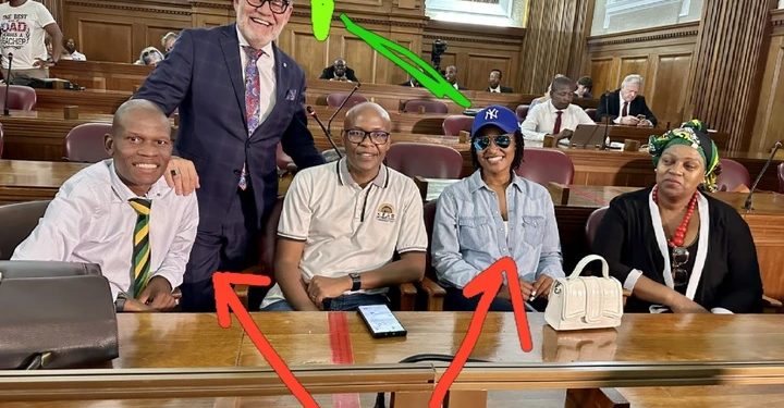 Niehaus shared a picture in court to support Zuma, and SA responded.