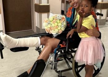 Mihlali Ndamese tells her fans after posting a picture sitting on a wheelchair.
