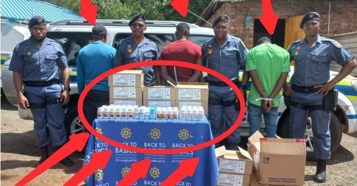 Three foreign nationals were stopped and searched, SAPS found stolen ARVs used in producing Nyaope