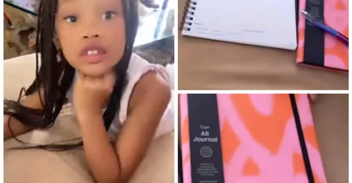 Kairo Forbes teaches her late fathers’ girlfriend Nadia Nakai, how to write her emotions in a diary.