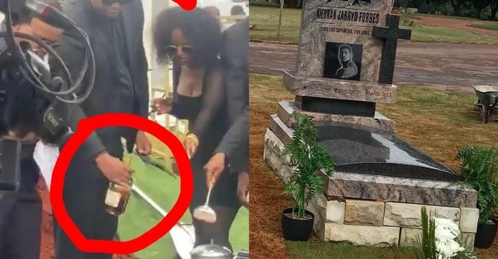 As AKA was Being Honoured In His Grave, See What People Noticed Don Design Holding Near It (Photos)