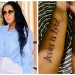 Mzansi is not impressed with Nonku Williams’ tattoo that she recently got.