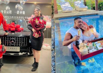 Remember The African Man Who Married A Chinese Lady? Checkout Photos Of Them Enjoying Love Moments