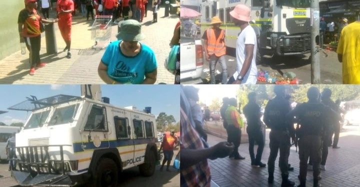 Look What Happened When EFF Went To Warn Pan Africa Mall Of The Upcoming Protest