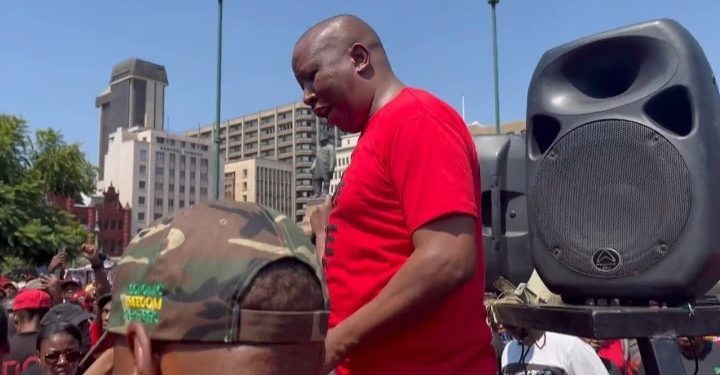 NATIONAL SHUTDOWN: Julius Malema has FINALLY landed