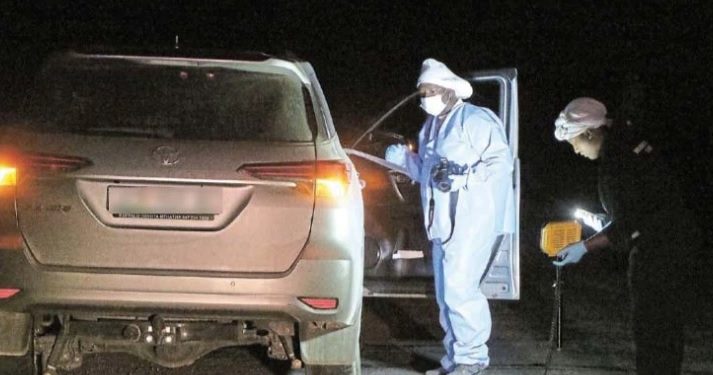 Two taxi bosses who were travelling in a Fortuner ambushed in deadly attack