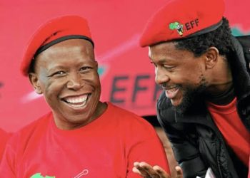 “Pray for Mbuyiseni Ndlozi”- Mzansi reacts after Malema did this to him in the shutdown (video)