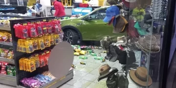 Mpumalanga: A woman lost control of her car and crashed into a shop this morning