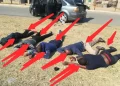 SAPS arrested five armed robber on the N12 after a robbery gone wrong