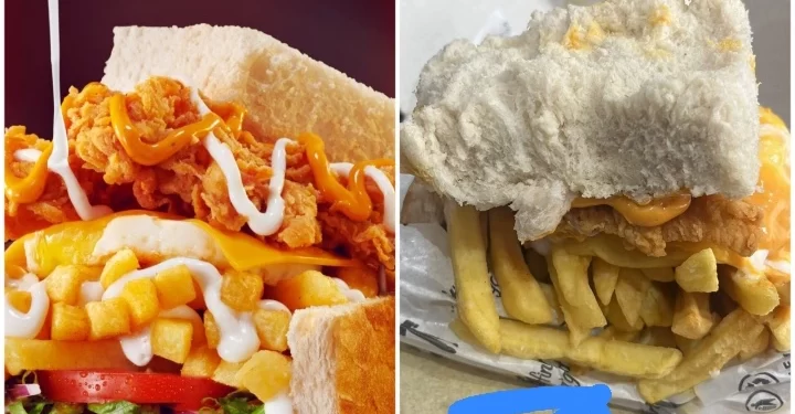 People left disappointed by the new KFC Sphatlho and how it looks in real life.