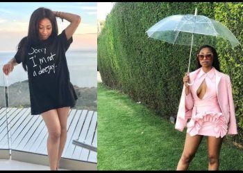 Enhle Mbali recent post left Mzansi drooling over her breathtaking beauty
