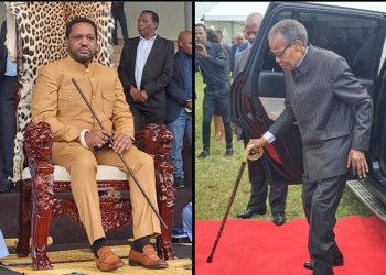 Mangosuthu Buthelezi takes a bow. He is allegedly stepping down after feud with Misuzulu