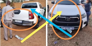 Thieves stole a car and hide the vehicle at a police station for 2 weeks