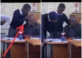 Check out what a schoolboy was caught on camera doing to his teacher that left people in stitches