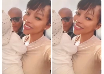 Check out recent pictures of Faith Nketsi and husband after released on bail.