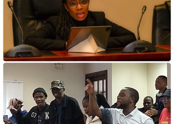 Look what group of angry students did to Acting Public Protector