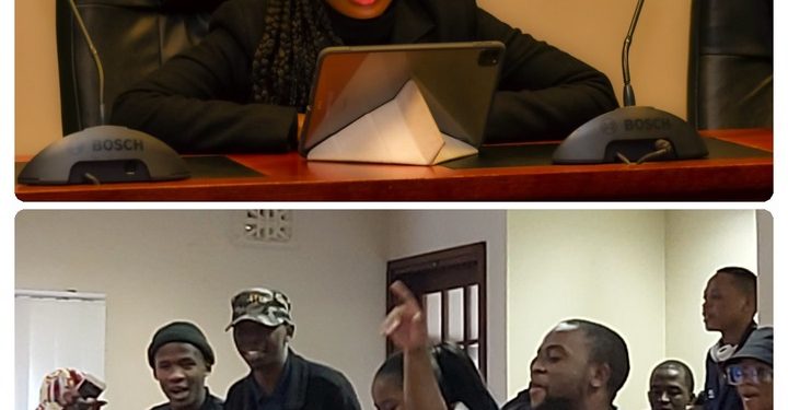 Look what group of angry students did to Acting Public Protector