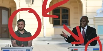 “Clowns” check what people noticed about the president of Ukraine when Ramaphosa was talking