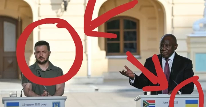 “Clowns” check what people noticed about the president of Ukraine when Ramaphosa was talking
