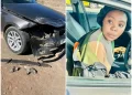 Queen Minaj survives a car accident with the car she allegedly bought last month.