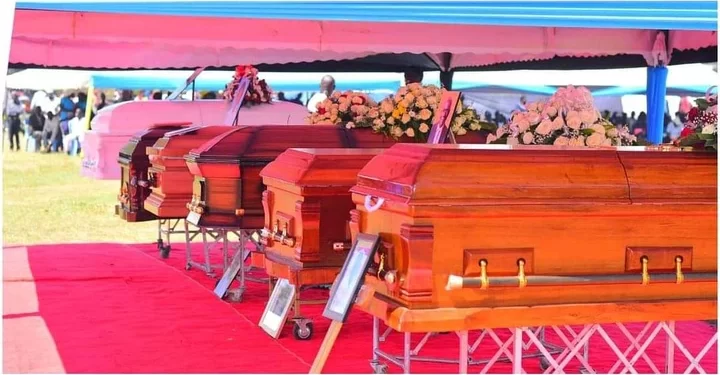 Six caskets, one burial this is too much; Sad tale of family who lost 7 members in bus crash
