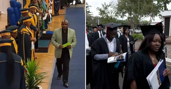 Father allegedly accepts his Late daughter’s degree and Mzansi feels sorry for him