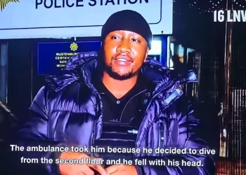 Xolani revealed after the show that the man who jumped from the second floor hurt his head