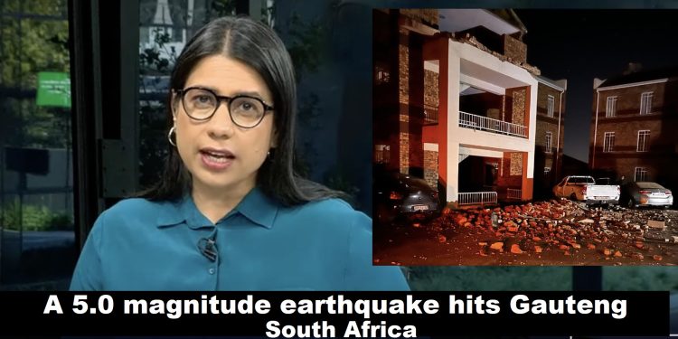 WATCH: A 5.0 magnitude earthquake hits Gauteng, South Africa
