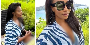 Pearl Modiadie Took Fan’s Attention With Her Gorgeous Pictures Dressed In A Latest Fashion Sense.