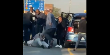 Watch| SAPS VIP Members Brutally Assault Motorist And Passenger On Highway