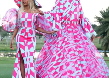 A fan mocks Somizi for finishing the material in his recent matching outfits with his daughter.