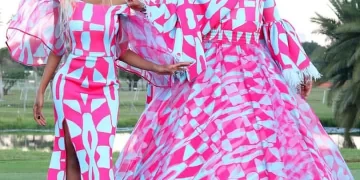 A fan mocks Somizi for finishing the material in his recent matching outfits with his daughter.