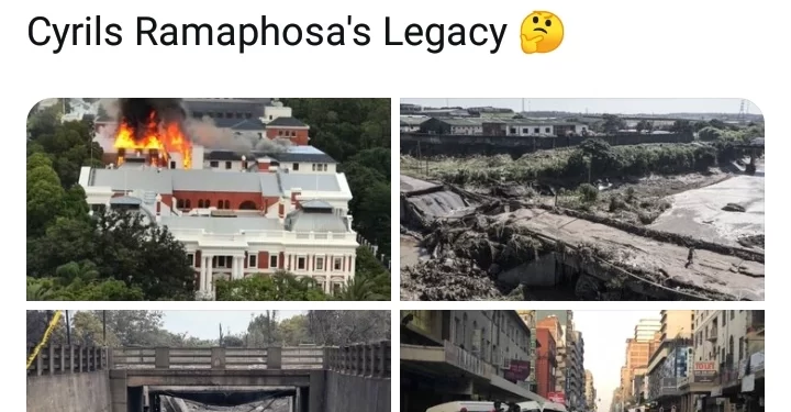 Cyril Ramaphosa is a curse see people drag Cyril Ramaphosa after this picture was posted