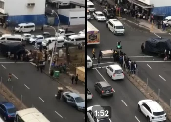Watch: Looting Erupts In Durban As Community Members Mob A Truck Trailer