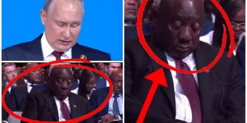 Watch: President Ramaphosa Accused Of Falling Asleep During Vladimir Putin’s Speech