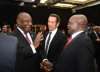 UNEXPECTED: Zuma and Ramaphosa Shake Hands During BRICS Summit.