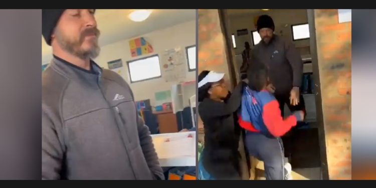Watch: A racist white man assaulted a learner and her mother at Crowthorne Christian School in Midrand JHB