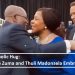 Symbolic Hug: Jacob Zuma and Thuli Madonsela Embrace at BRICS Summit 2023 Gala Dinner