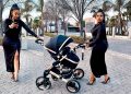 Mpho left people full of complements with her latest pictures of her and her baby in a pram