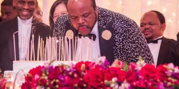 King Mswati ‘s kids matching with green designer outfits for his recent birthday celebration