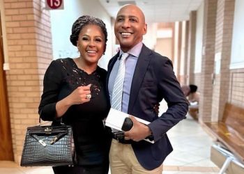 Basetsana Khumalo Took Social Media By Storms Gushing Over Her Husband Looking Beautiful, Check
