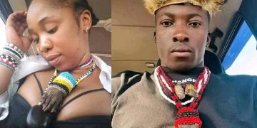 A Young Couple With Scary Human Hands On Their Necklaces.