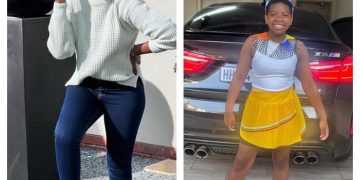 Senzo Meyiwa’s widow Mandisa shares photo of daughter posing with R3,6 million SUV ride