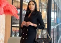 Blue Mbombo shares her recent photos with the caption that says tower legs