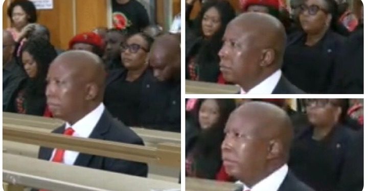 It ended in tears for Julius Malema